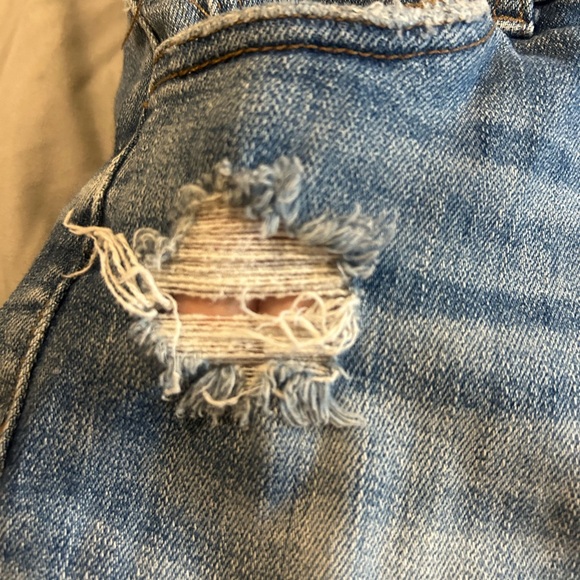 Flying Monkey Blue Distressed Jean Shorts Size 12 - Picture 3 of 14